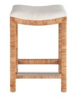 Safavieh Weekender Sandbar Console Stool - Split Rattan New In Box $399