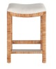 Safavieh Weekender Sandbar Console Stool - Split Rattan New In Box $399