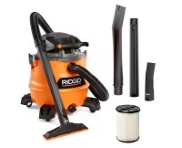 RIDGID 16 Gal. 6.5 Peak HP NXT Shop Vacuum Wet Dry Vac with Detachable Blower, Filter, Locking Hose and Accessories HD1600 On Working $299