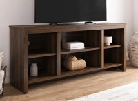 Mainstays Parsons TV Stand for TVs up to 50", Black Oak Finish New In Box $299