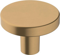 Amerock | Cabinet Knob | Champagne Bronze | 1-3/8 inch (35 mm) Diameter | Versa | 1 Pack | Drawer Knob | Cabinet Hardware New