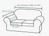Mercer41 Soft Velvet Plush 3 Piece Stretch Loveseat Sofa Slipcover for 2 Cushion Couch Machine Washable $99 - 2
