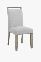 Red Barrel Studio&reg; Contemporary Full Back Upholstered Dining Side Chair, Gray Standard Height Dining Room Wooden Furniture New In Box $399