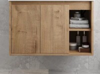 Union Rustic 30'' Wall Mounted Single Bathroom Vanity Cabinet, Floating Vanity Cabinet with 2 Doors and 1 Shelf New In Box $699