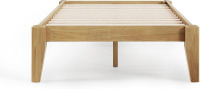 AllForWood Thor Premium Solid Wood Bed Frame Twin XL, Japanese Joinery Bed Frame, Wood Slat Support, Platform Bed, No Box Spring Needed, Easy Assembly, Minimalist & Modern Style (Light Brown) $399