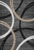 Wrought Studio&trade; Modern Wave Curve Machine Washable Rectangle 8' x 10' Area Rug in Black $399