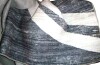 Wrought Studio&trade; Modern Wave Curve Machine Washable Rectangle 8' x 10' Area Rug in Black $399 - 2
