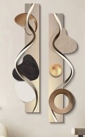 Orren Ellis 39.4" Modern Abstract Geometric Acrylic Wall Art With LED Backlighting New In Box $399