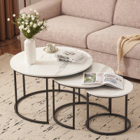 Ivy Bronx 3-Piece Takirra Round Nesting Coffee Tables $299