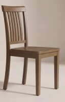 Red Barrel Studio&reg; Tanvier Slatted Back Dining Chair Solid Wood Side Chair New In Box $399