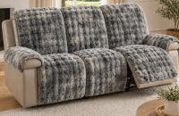 Rebrilliant Faux Rabbit Fur Plush Sofa Recliner Cover Set, Non-Slip Furniture Protector with Separate Armrest Pads for Armchair, Loveseat and 3-Seat Sofa $299