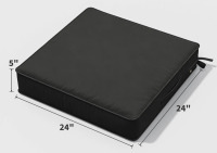 Latitude Run&reg; 5" Thick Outdoor Chair Seat Cushion, High-Resilience Foam Dinging Chair Cushion, Water-Resistant Outdoor Replacement Cushion with Handle and Non-Slip Bottom New In Box $79