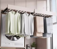 Thrones Designs Aluminum Alloy Retractable Clothes Rack For Balcony Size: 2.28" H x 25.98" W x 17.71" D $199