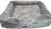 Bedsure Orthopedic Bolster Dog Sofa Bed with Removable Cover, Grey, Large $99 - 2