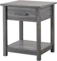 Glory Furniture Salem G056-N Gray Nightstand, Side Table, 24" H x 19" W x 20" D New in Box $299