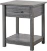 Glory Furniture Salem G056-N Gray Nightstand, Side Table, 24" H x 19" W x 20" D New in Box $299