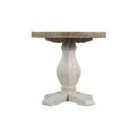 Martin Svensson Home Napa 25 in. H White Stain and Reclaimed Natural Round End Table New in Box $399