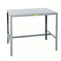 LITTLE GIANT Work Table: Fixed Ht, Steel, 36 in x 24 in, 2,000 lb Overall Load Capacity, Steel New $499