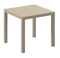 Siesta Ares 31" Square Taupe Standard Height Table, New in Box $299