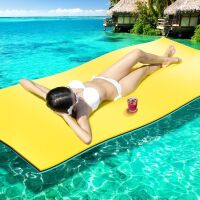 Shiny-Sweet Lily Pad Floating Mat, Floating Water Mat for The Lake and Boating, 3-Layer Tear-Resistant XPE Foam Floating Dock, Giant Floating Water Pad for Adults and Kids for Infinite Fun, 6' x 5' New In Box $399