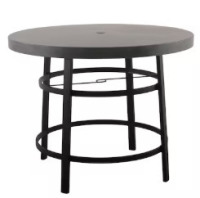 Style Selections Greywood Octagon Outdoor Dining Table 48" with Umbrella Hole, New in Box $499