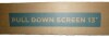 Mirador 13' White pull down screen New in Box $999 - 2