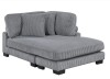 Homelegance Corduroy Reversible Chaise in Gray New in Box $1199