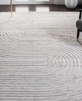 Wade Logan Baylay Hand Tufted Abstract Indoor Rug 6 x 9' New $799