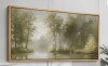 Idea4wall Serene River and Forest Scene Large Framed Canvas Print Wall Art - Tranquil Nature Decor Ne win Box $399