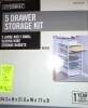 Everbilt 34.76 in. H x 17.13 in. W White Steel 5-Drawer Close Mesh Wire Basket New In Box $199 - 2