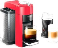 Nespresso Vertuo Coffee and Espresso Machine by De'Longhi with Milk Frother, 1100 ml, Shiny Red $399