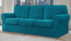 Wade Logan&reg; Non?Slip Multiple Pieces Stretch Couch Covers, Soft Jacquard Washable Sofa Slipcovers, Universal Fit Furniture Protector for Daily Use with Pets & Kids, 41'' H x 93'' W x 42'' D (Sofa) (Teal) / Ebern Designs Wildee 2 Seat Waterproof Recliner C