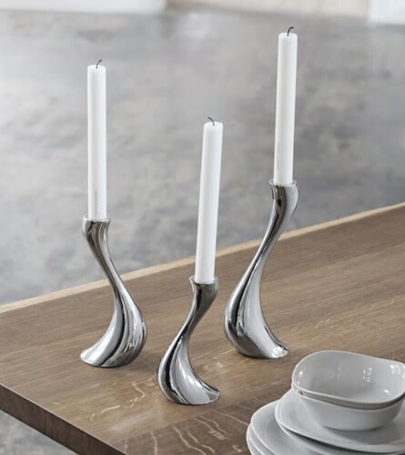 Georg Jensen Cobra Candleholder 3-pack New In Box $89