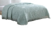 Beatrice Home Fashions Medallion Chenille Bedspread, King, Blue New In Box $199