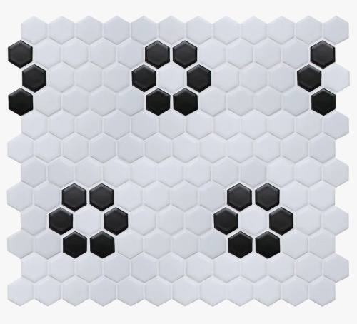 WS Tiles Perfection 1&ldquo; x 1" Porcelain Honeycomb Mosaic Wall & Floor Tile, 1 sq ft. New