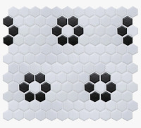 WS Tiles Perfection 1&ldquo; x 1" Porcelain Honeycomb Mosaic Wall & Floor Tile, 1 sq ft. New