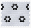 WS Tiles Perfection 1&ldquo; x 1" Porcelain Honeycomb Mosaic Wall & Floor Tile, 1 sq ft. New