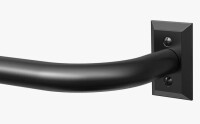 Rebrilliant Wrap Around Window Curtain Rods Adjustable French Metal Large End Rods, 48" - 90" New In Box $79