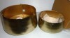 Deco 79 Metal Indoor Outdoor Hanging Dome Wall Planter with Chain, Set of 2 5", 7" H, Gold New In Box $199 - 2