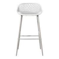 Moe's Home Piazza Bar Stool in White 37.2" x 19.29" x 19.68") - QX-1004-02 New in Box $399