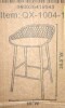 Moe's Home Piazza Bar Stool in White 37.2" x 19.29" x 19.68") - QX-1004-02 New Shelf Pull $399 - 2