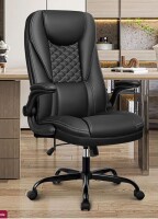 Inbox Zero Loriece Ergonomic Executive Chair with Flip-up Armrests in Black New in Box $399