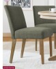 Lark Manor Alesana 18.5" W Linen Blend Upholstered Solid Wood Dining Chair in Green New in Box $499