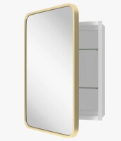 Ebern Designs Anaahat Framed Medicine Cabinet Mirror Adjustable New in Box $299