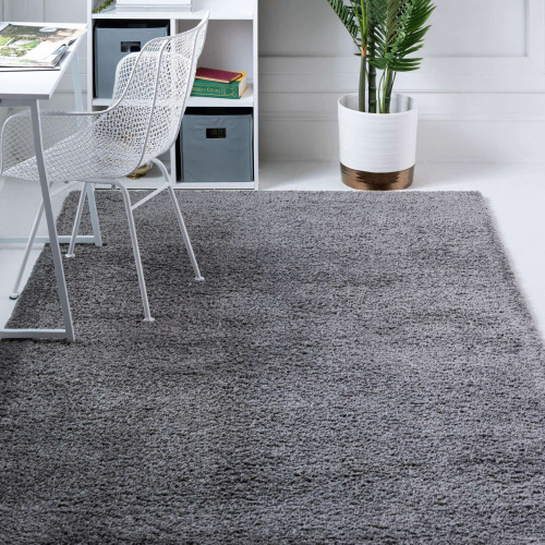 Wayfair Marne Graphite Gray Area Rug 5' x 8' $199