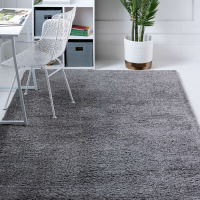 Wayfair Marne Graphite Gray Area Rug 5' x 8' $199
