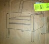 Inbox Zero Leston Wide Upholstered Fabric Accent Armchair with Solid Wood Leg New in Box $599 - 2