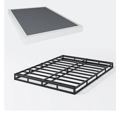 Ebern Designs 5 Inch Box Spring Low Profile Metal Frame Heavy Duty Easy Assembly Queen Size New in Box $299