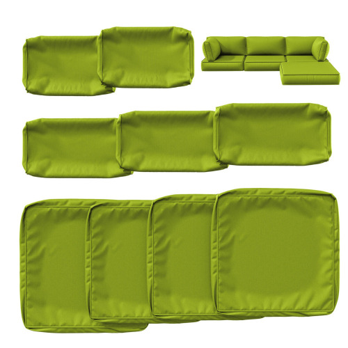 Latitude Run&reg; 9 Pcs Outdoor Cushion Slipcovers All-Weather Patio Cushion Covers For Outdoor Furniture, Covers Only New In Box $299