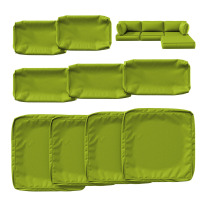 Latitude Run&reg; 9 Pcs Outdoor Cushion Slipcovers All-Weather Patio Cushion Covers For Outdoor Furniture, Covers Only New In Box $299